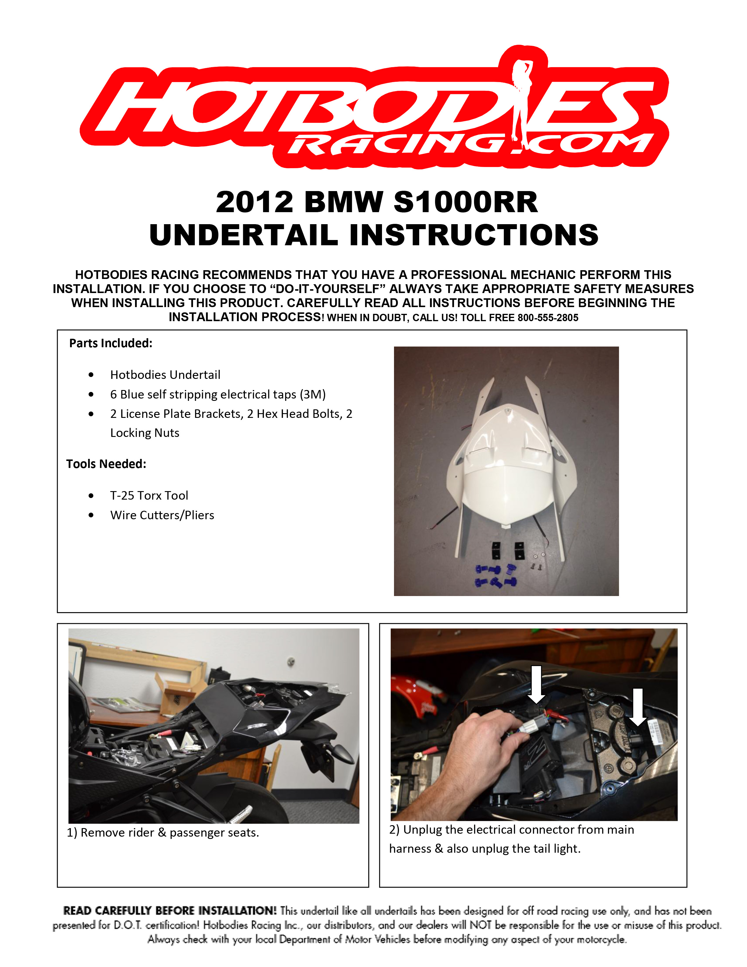 S1000RR 2012-14 Undertail