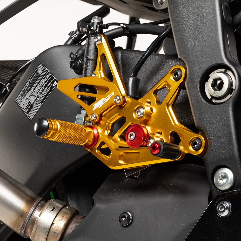 thumbnail image 2 of PROCNC Rearset Footpeg Bracket For Kawasaki Ninja ZX6R ZX636 (2003-2004) – Black Aluminum 2 of 5
