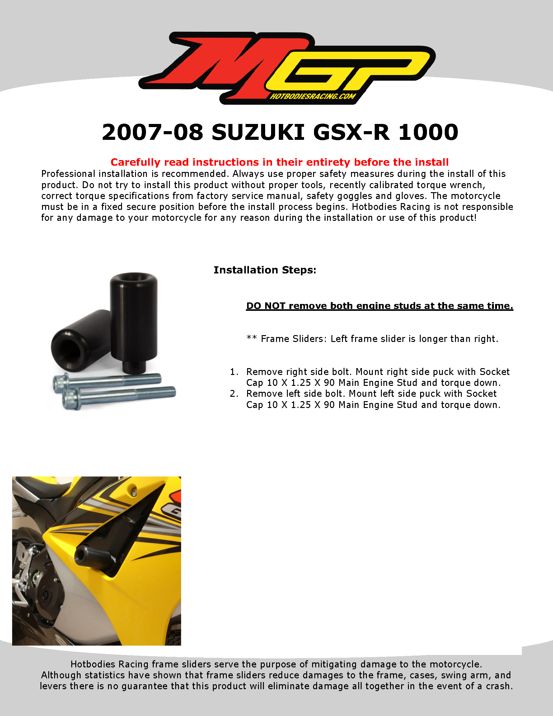 

2007-08 SUZUKI GSX-R 1000

