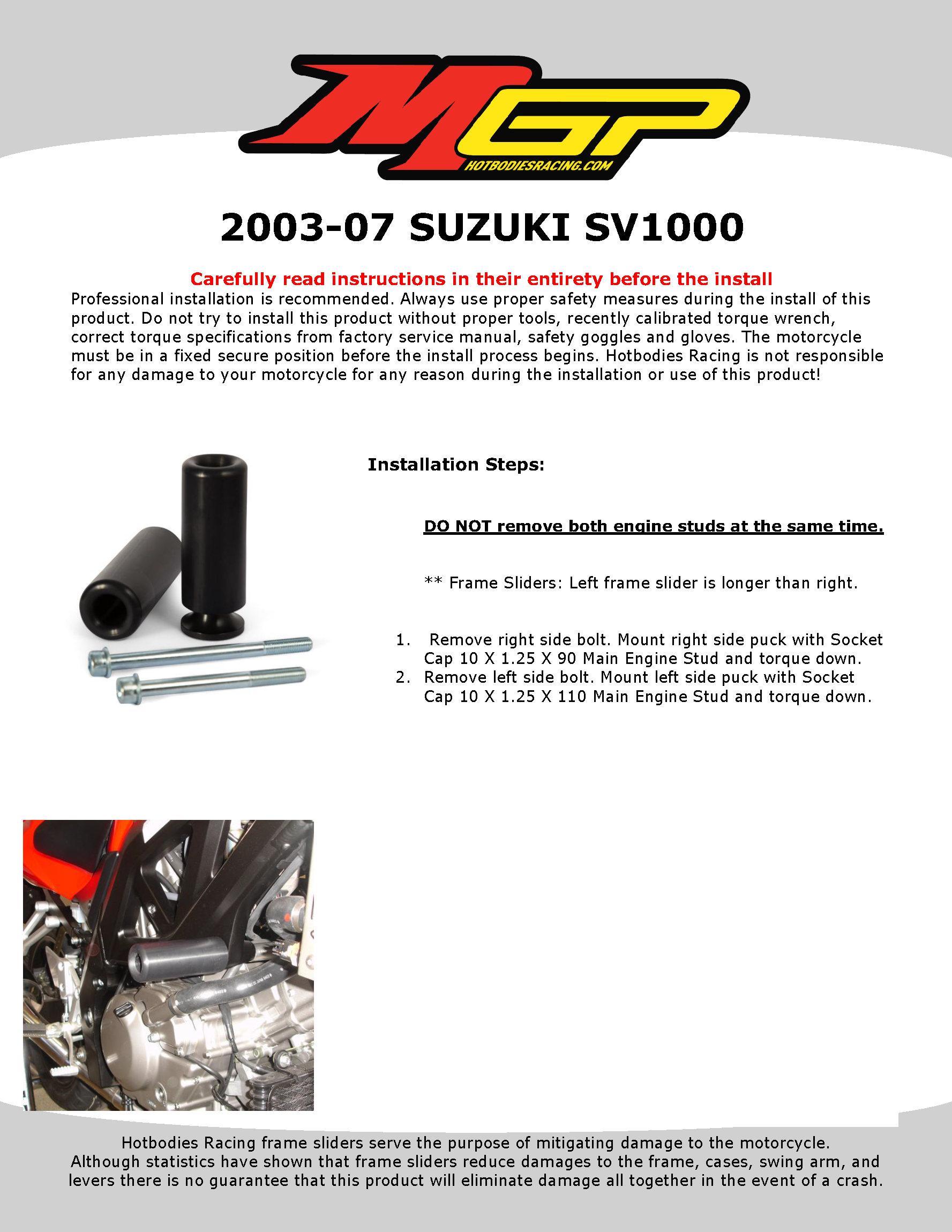 

2003-07 SUZUKI SV1000

