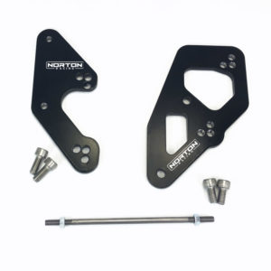 Norton Racing Kawasaki Ninja 400 2018-23 Adjustable Rearset Risers Kit for OEM Rearsets