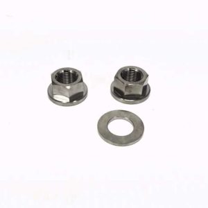 Norton Racing Kawasaki Ninja 400 2018-23 Titanium Axle Nuts and Washer (Front and Rear Axles)